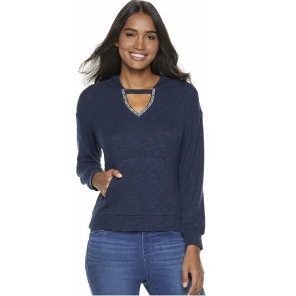 Juicy Couture Tops - Juicy Couture Regal Cutout Hoodie